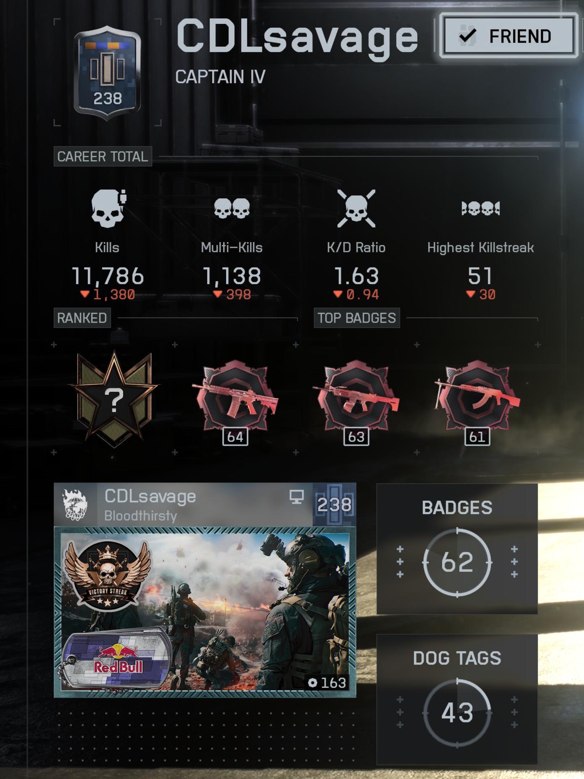 CDLsavage operator playercard