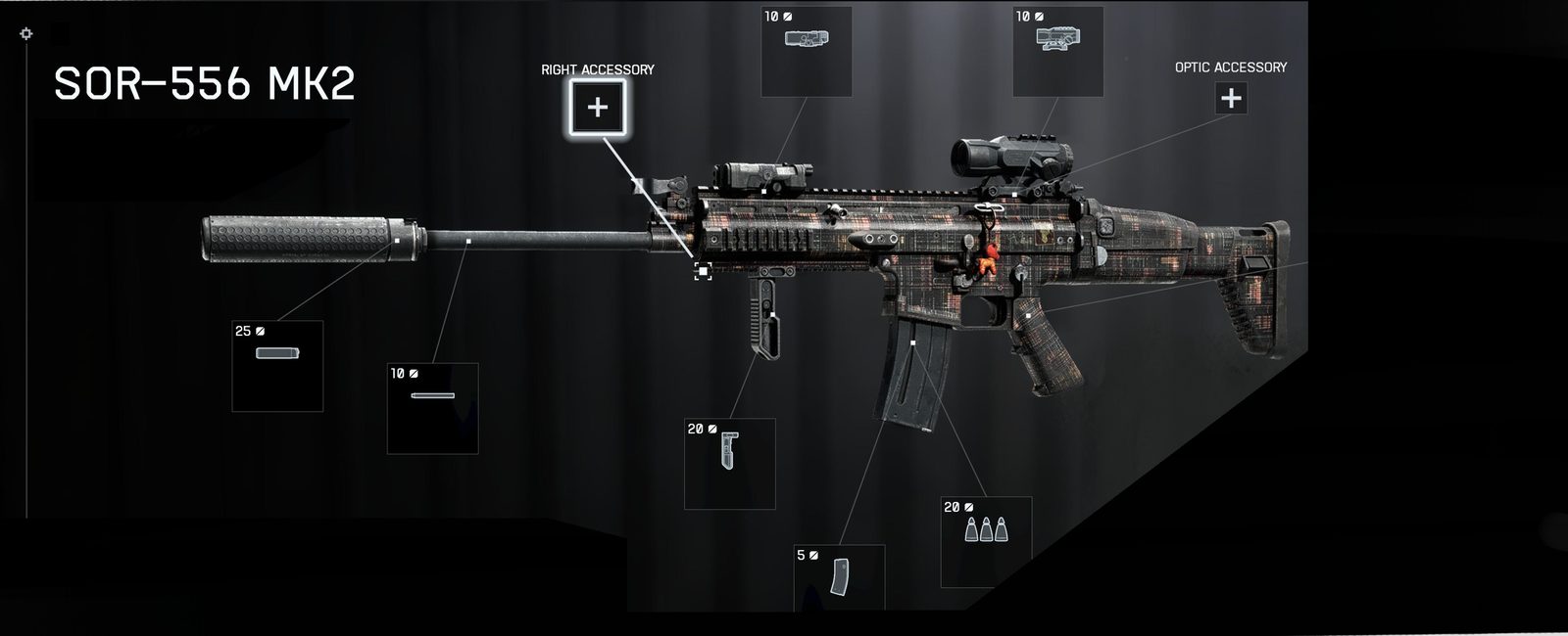SOR-556 MK2 assault rifle in Fabric Glint camo