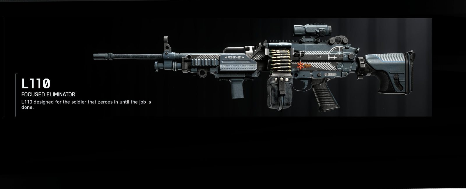 L110 Focused Eliminator light machine gun